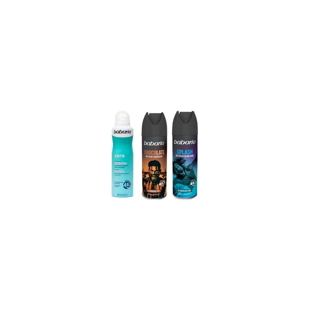 BABARIA DESODORANTE SPRAY CHOC -SPLASH-PREBIOT X20ML